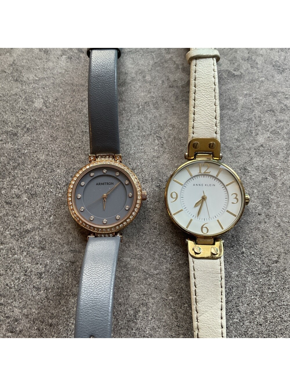 Pair of Armitron & Ann Klein Womens Watches Both Run Great & In Nice Condition E